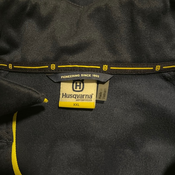 Husqvarna Men’s Replica Team Fleece Zip Up Jacket Navy Blue - Picture 5 of 5